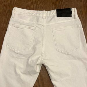 Buck Mason White Mens Jeans 32x34 Slim Fit